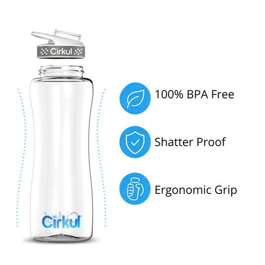 32oz. Plastic Bottle & Comfort Grip Lid - US 6141