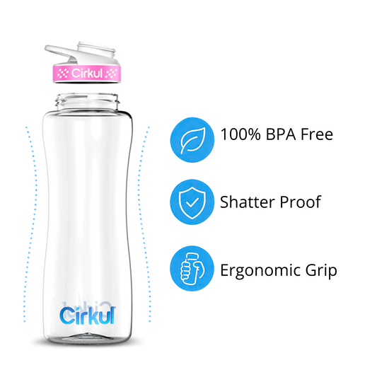 32oz. Plastic Bottle & Comfort Grip Lid - US 4900