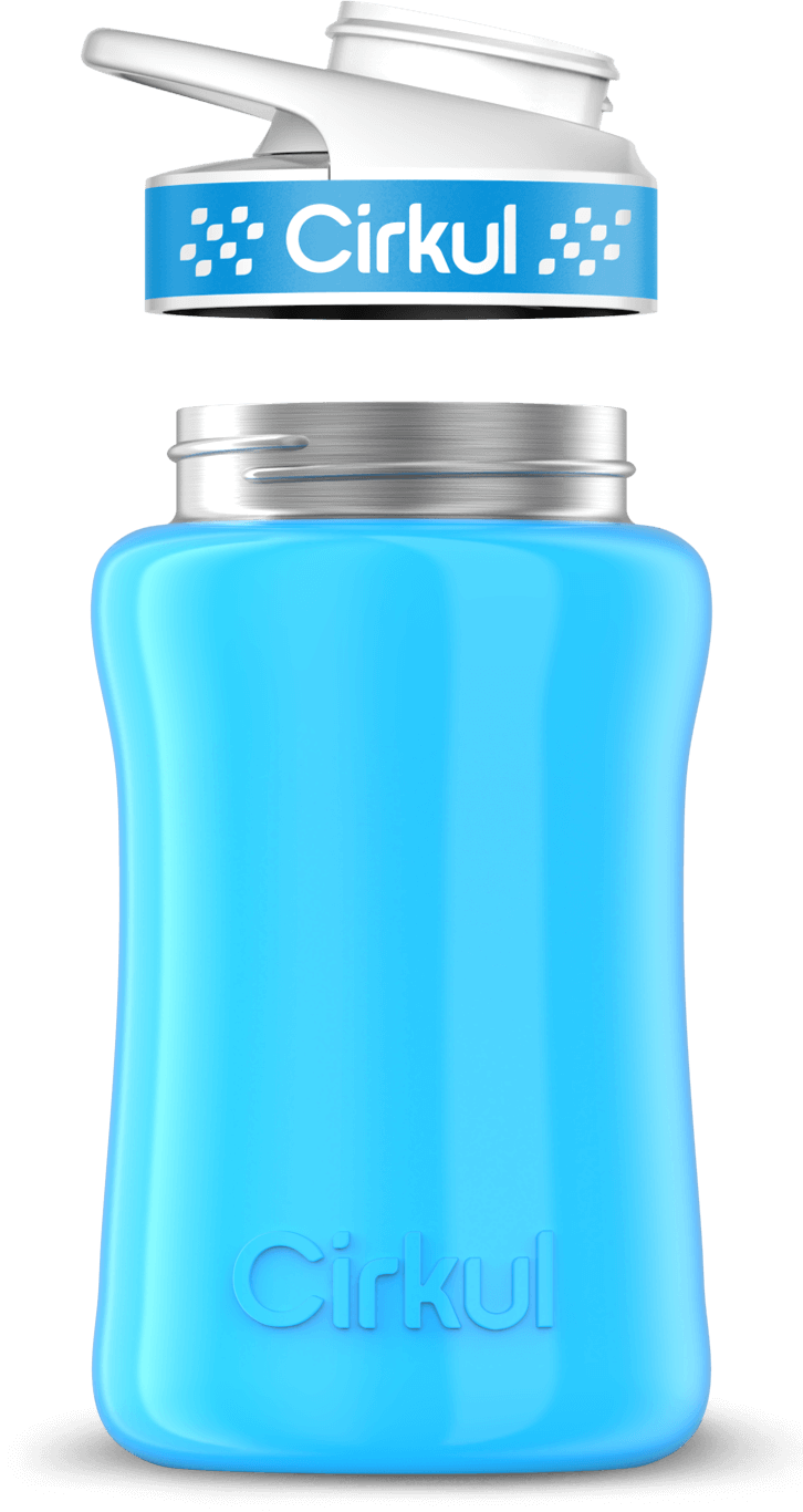 Custom 12oz. Stainless Steel Bottle & Comfort Grip Lid - US 4950