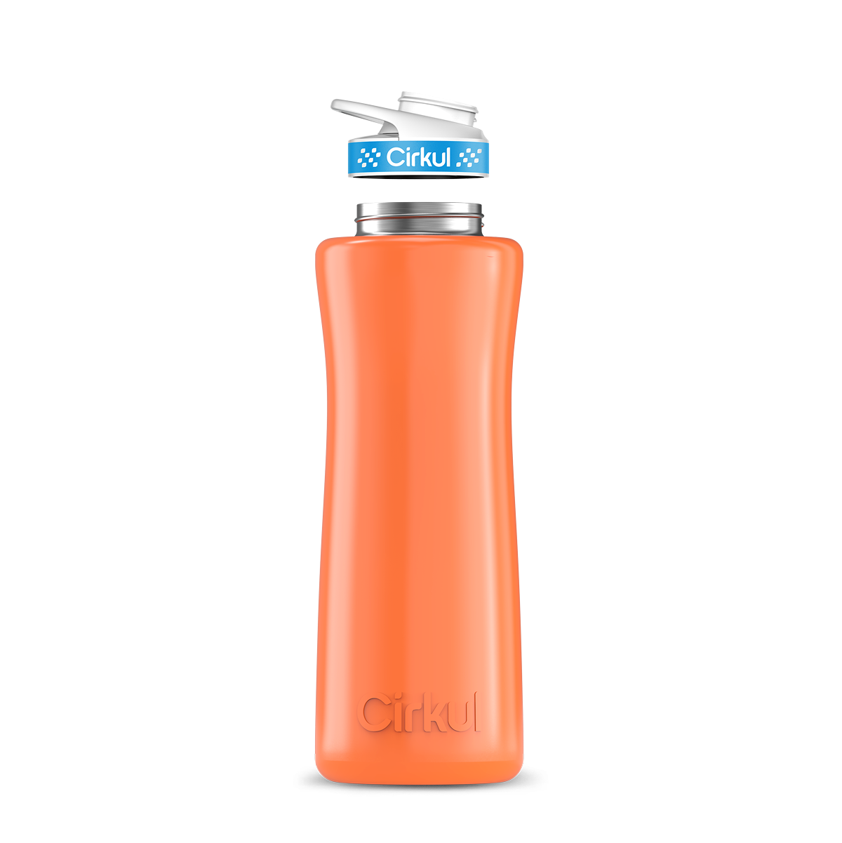 42oz. Stainless Steel Bottle & Comfort Grip Lid - US 8680