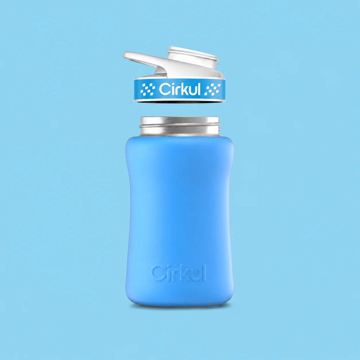 12oz. Stainless Steel Bottle & Comfort Grip Lid - US 8738