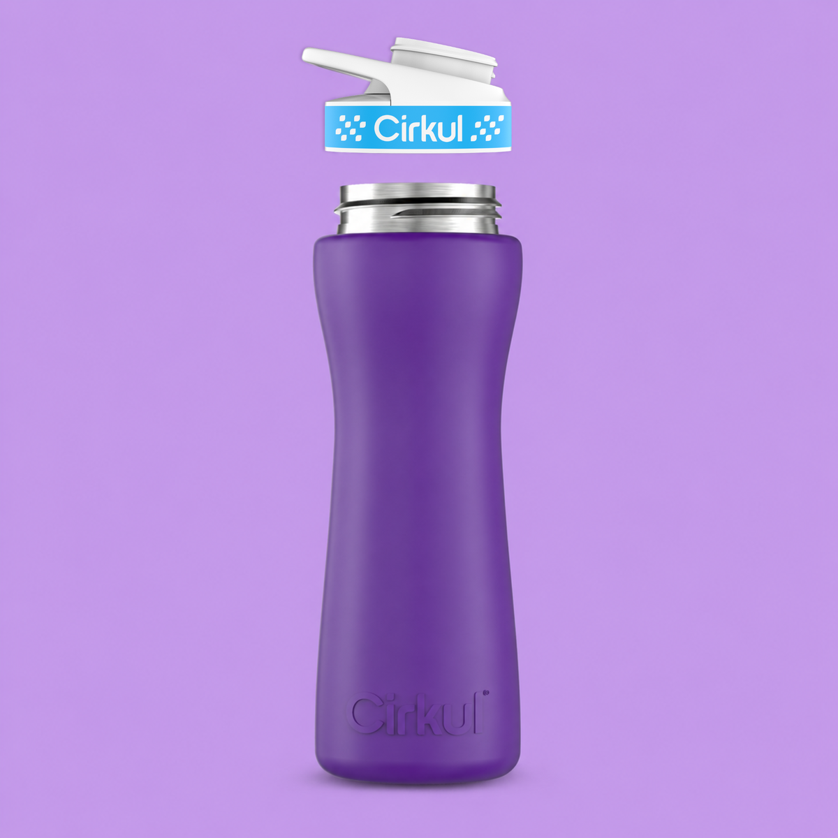 22oz. Stainless Steel Bottle & Comfort Grip Lid - US 3283