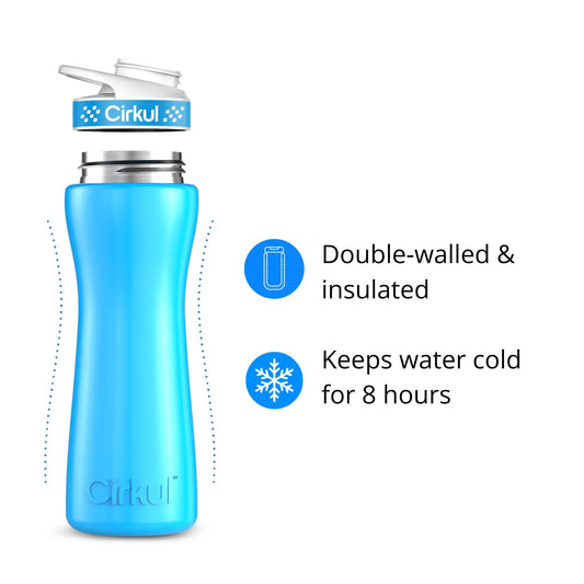 22oz. Stainless Steel Bottle & Comfort Grip Lid - US 4333