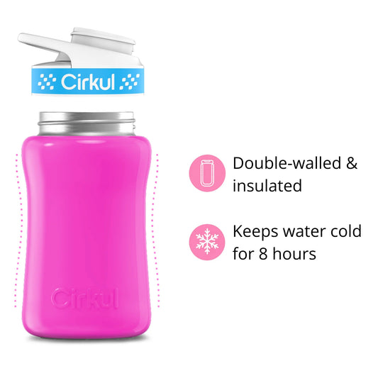12oz. Stainless Steel Bottle & Comfort Grip Lid - US 5901