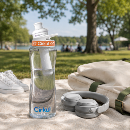 32oz. Plastic Bottle & Comfort Grip Lid - US 7941