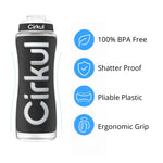 32oz. Grip Squeeze® Plastic Bottle & Sport Lid - US 1254