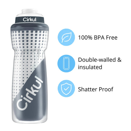 32oz. Insulated Squeeze® Plastic Bottle & Sport Lid - US 6270