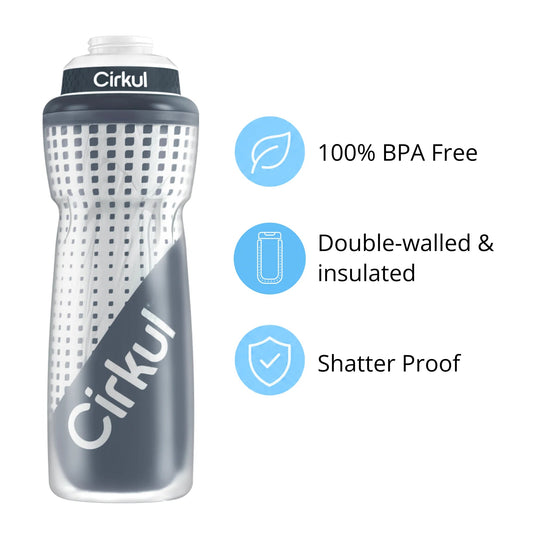 32oz. Insulated Squeeze® Plastic Bottle & Sport Lid - US 6270