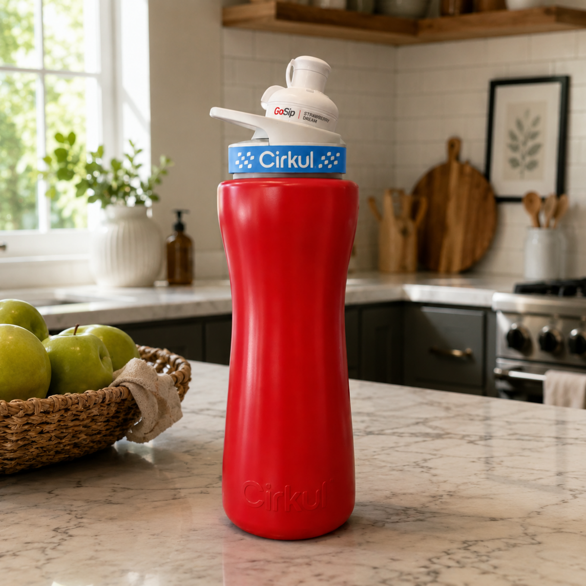 22oz. Stainless Steel Bottle & Comfort Grip Lid - US 3508