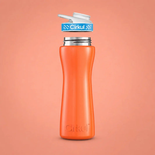 22oz. Stainless Steel Bottle & Comfort Grip Lid - US 0749