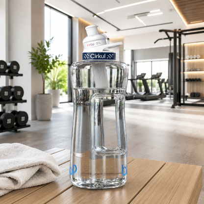 62oz. Plastic Bottle & Comfort Grip Lid - US 3515