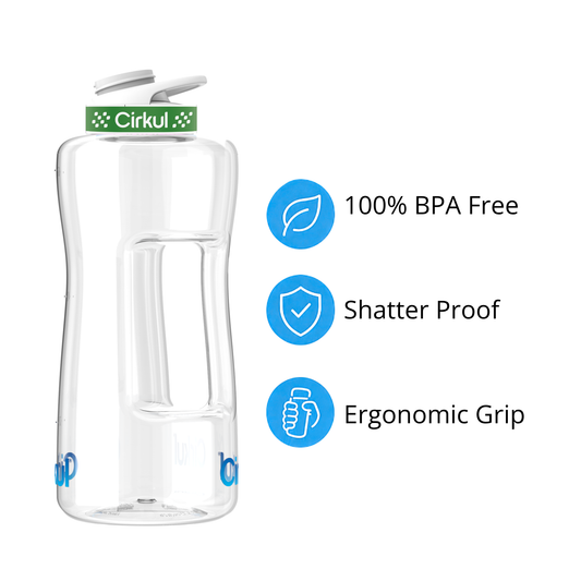 62oz. Plastic Bottle & Comfort Grip Lid - US 7947