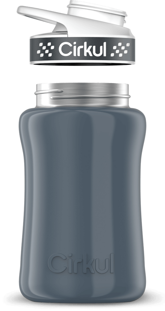 Custom 12oz. Stainless Steel Bottle & Comfort Grip Lid - US 6934