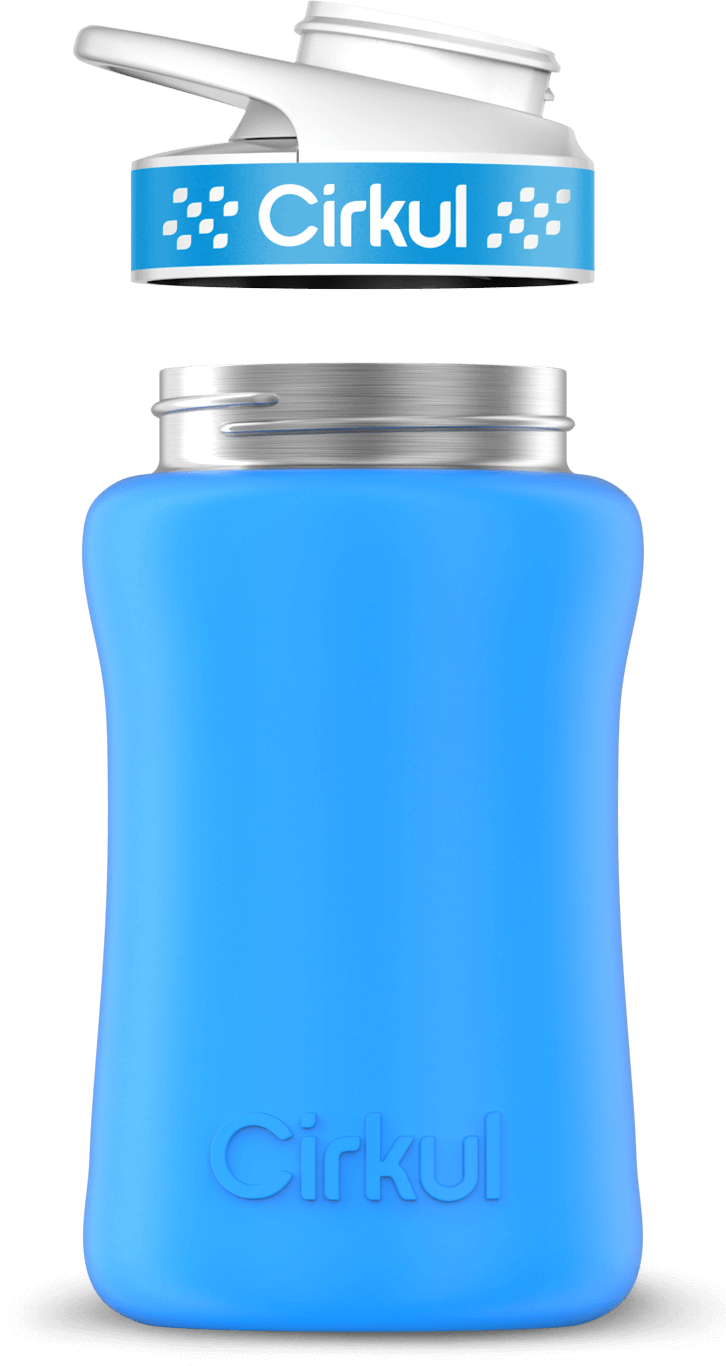Custom 12oz. Stainless Steel Bottle & Comfort Grip Lid - US 7113