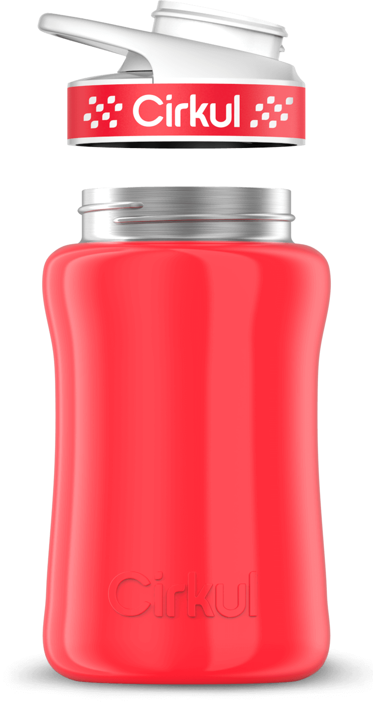 Custom 12oz. Stainless Steel Bottle & Comfort Grip Lid - US 6596