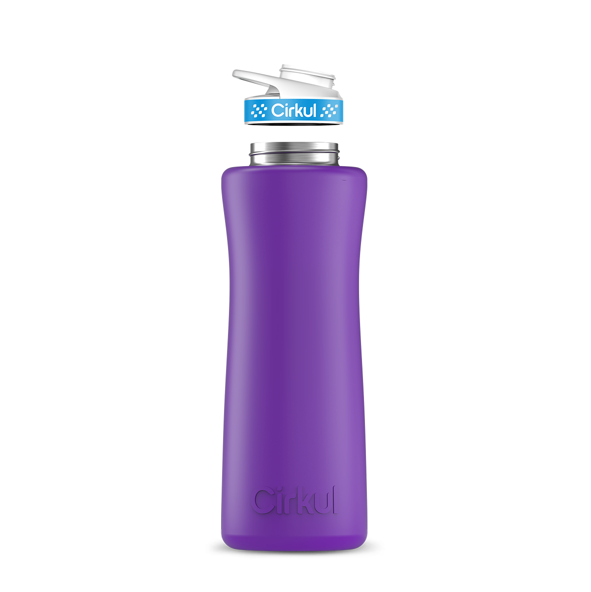 42oz. Stainless Steel Bottle & Comfort Grip Lid - US 9442