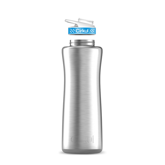 42oz. Stainless Steel Bottle & Comfort Grip Lid - US 3233