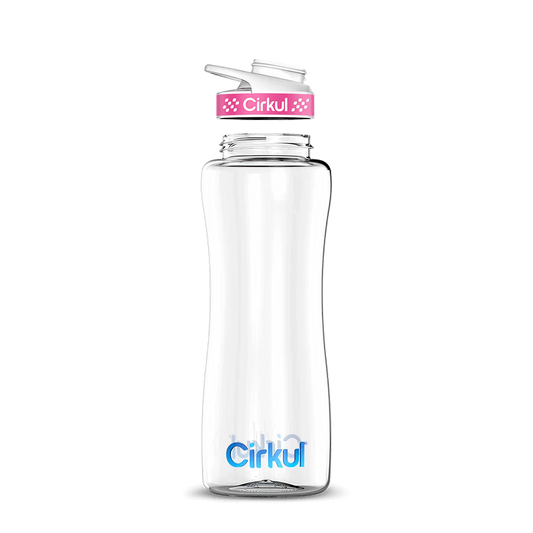 Custom 32oz. Plastic Bottle & Comfort Grip Lid - US 9704