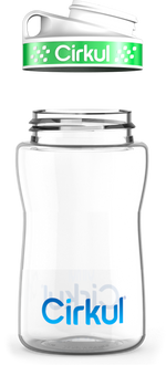 Custom 12oz. Plastic Bottle & Comfort Grip Lid - US 5175